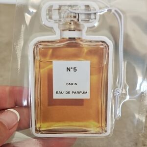 Amber Gold Bottle Air Freshener with White Cord